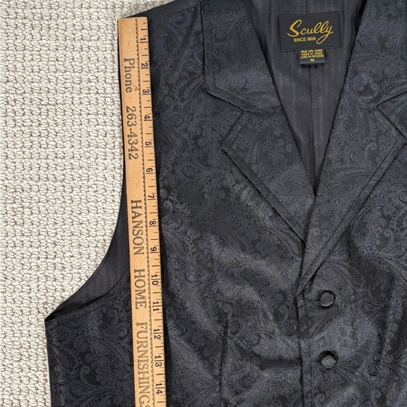 Men's Black Formal Vest - Picture 6 of 7